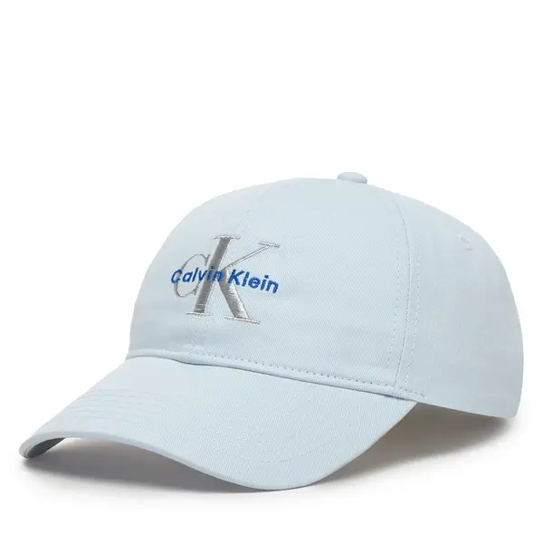 Calvin Klein Šilterica Calvin Klein Monologo Embroidery Baseball Hat LV04K5026G Svijetloplava