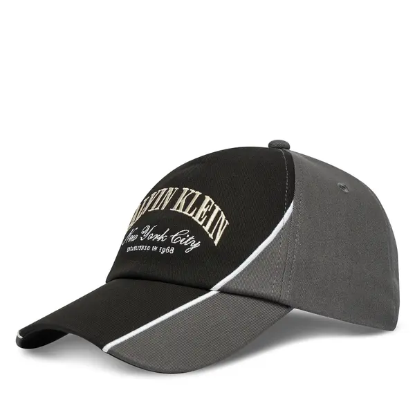 Calvin Klein Šilterica Calvin Klein Two Tone Seasonal Graphic Cap LV04D5088G Crna