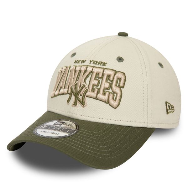 New Era Šilterica New Era White Crown 940 Nyy 60435040 Écru