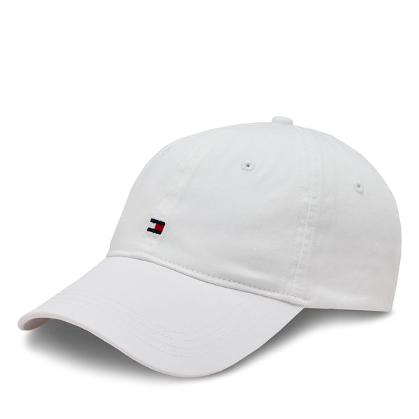 Tommy Hilfiger Šilterica Tommy Hilfiger Essential Flag Soft Cap AW0AW16050 Th Optic White YCF