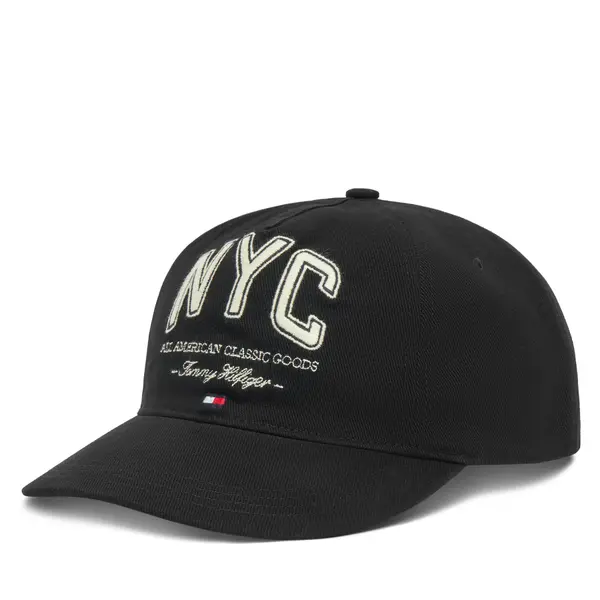 Tommy Hilfiger Šilterica Tommy Hilfiger Flag Seasonal 5 Panel AM0AM13562 Crna