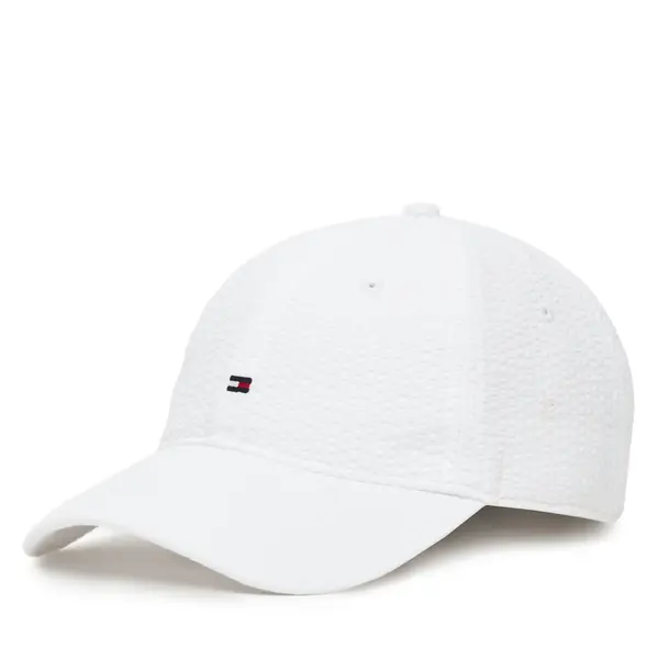 Tommy Hilfiger Šilterica Tommy Hilfiger Flag Seersucker 6 Panel AM0AM13427 Bijela