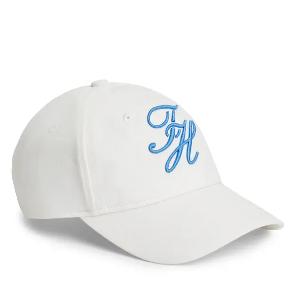 Tommy Hilfiger Šilterica Tommy Hilfiger Logo Embroidery Baseball Cap AW0AW18338 Bijela