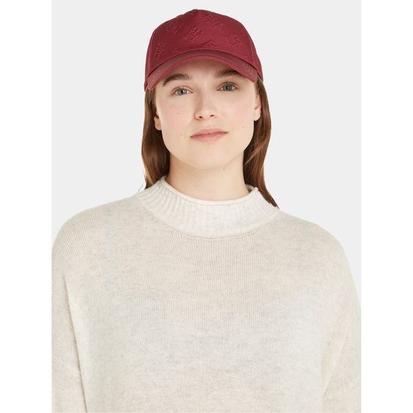 Tommy Hilfiger Šilterica Tommy Hilfiger Monogram Debossed Cap AW0AW15328 Rouge XJS