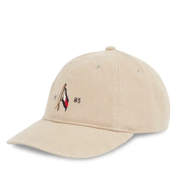 Tommy Hilfiger Šilterica Tommy Hilfiger Seasonal Flag Wash 6 Panel Cap AM0AM13348 Bež