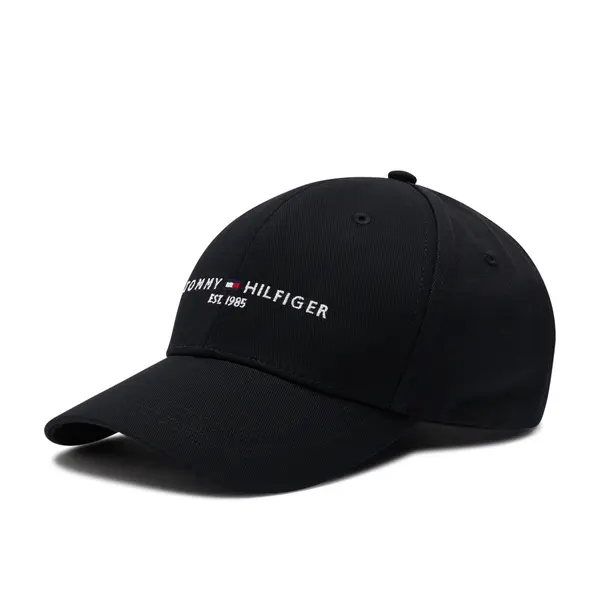 Tommy Hilfiger Šilterica Tommy Hilfiger Th Established Cap AM0AM07352 Crna
