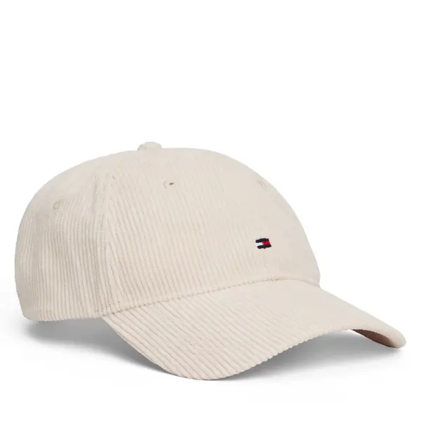 Tommy Hilfiger Šilterica Tommy Hilfiger Th Flag 6 Panel Cord Cap AM0AM13583 Écru