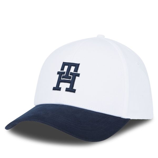 Tommy Hilfiger Šilterica Tommy Hilfiger Th Imd Brushed 6 Panel Cap AM0AM12301 White/ Space Blue YCF