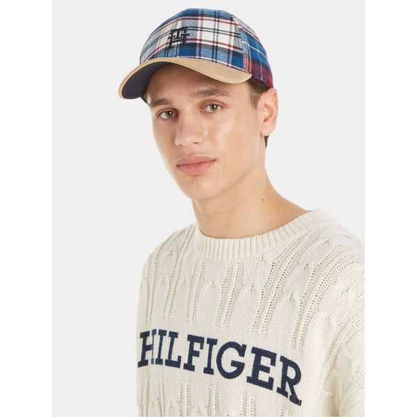 Tommy Hilfiger Šilterica Tommy Hilfiger Th Monogram Tartan Cap AM0AM11991 Check 0MS