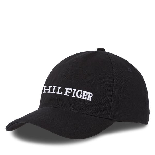 Tommy Hilfiger Šilterica Tommy Hilfiger Th Monotype Soft 6 Panel Cap AM0AM12154 Black BDS