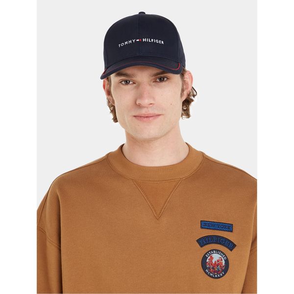 Tommy Hilfiger Šilterica Tommy Hilfiger Th Skyline Cap AM0AM11494 Space Blue DW6