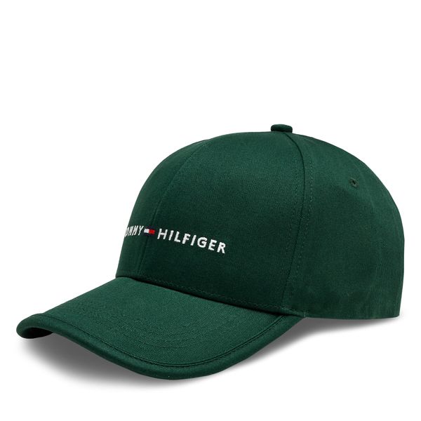 Tommy Hilfiger Šilterica Tommy Hilfiger Th Skyline Cotton 6 Panel Cap AM0AM12304 Hunter Green LGJ