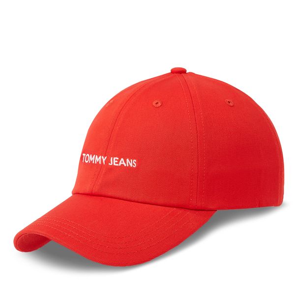 Tommy Jeans Šilterica Tommy Jeans Tjw Linear Logo Cap AW0AW15845 Medium Red XLD