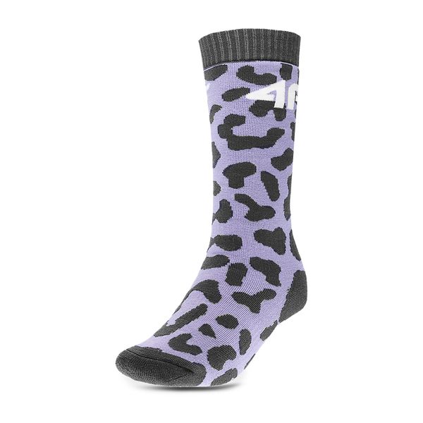 4F Skijaške čarape 4F 4FJWAW23UFSOF117 Ljubičasta