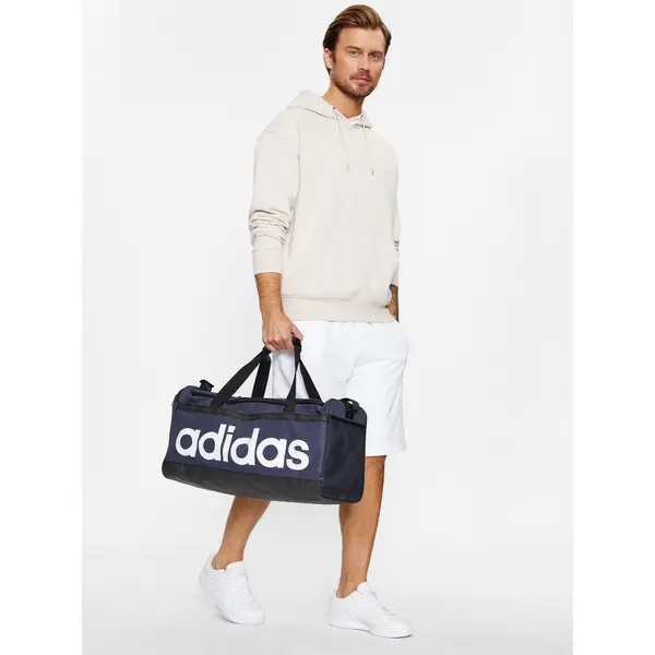 Adidas Sportska torba adidas Essentials Linear Duffel Medium HR5349 Tamnoplava