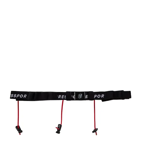 Compressport Sportski remen Compressport Race Number Belt CU00013B Crna