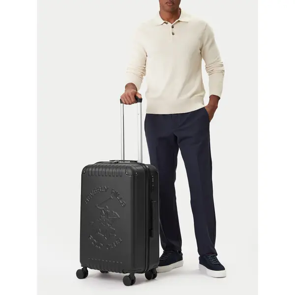 Beverly Hills Polo Club Srednji kofer Beverly Hills Polo Club CEO-BHPC-M-001-08-BLACK Crna