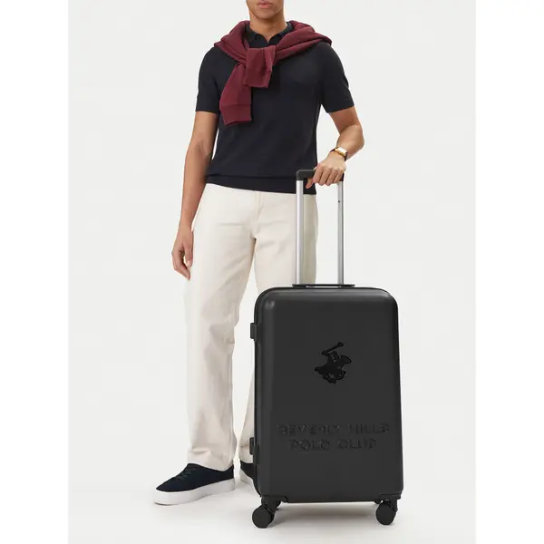 Beverly Hills Polo Club Srednji kofer Beverly Hills Polo Club CEO-BHPC-M-003-08-BLACK Crna