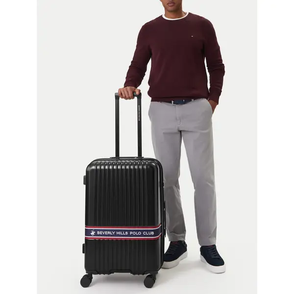 Beverly Hills Polo Club Srednji kofer Beverly Hills Polo Club CEO-BHPC-M-005-08-BLACK Crna