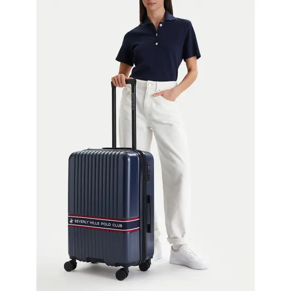 Beverly Hills Polo Club Srednji kofer Beverly Hills Polo Club CEO-BHPC-M-006-08-NAVY Tamnoplava