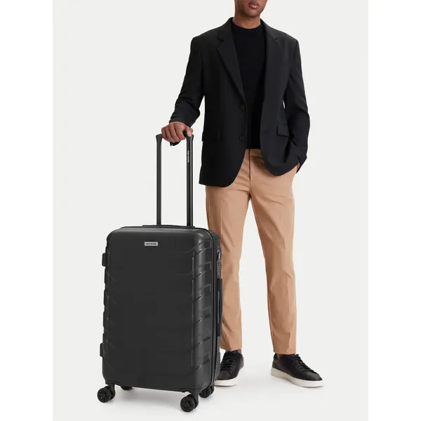 gino rossi Srednji kofer GINO ROSSI CEO-GIN-M-001-05-BLACK2 Crna