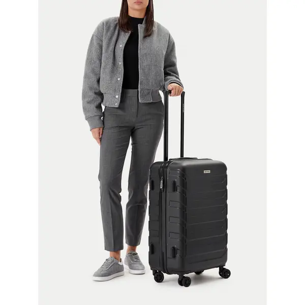 gino rossi Srednji kofer GINO ROSSI GIN-M-001-05-BLACK Crna