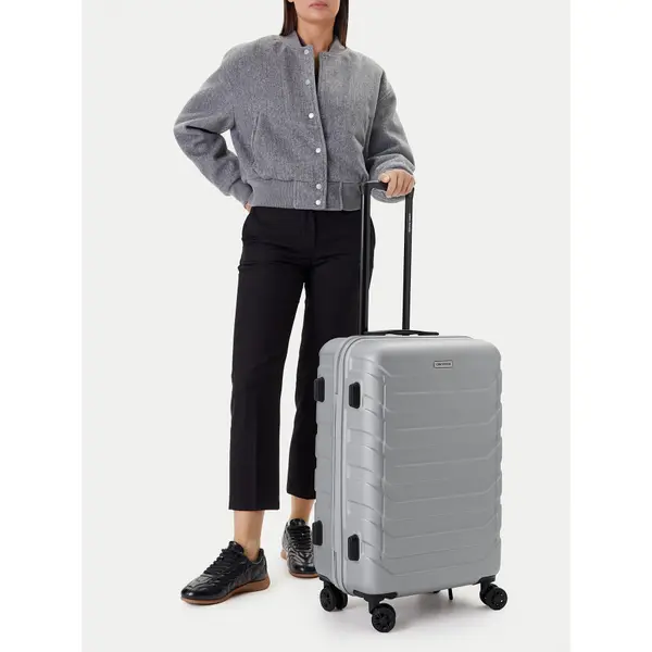 gino rossi Srednji kofer GINO ROSSI GIN-M-003-05-SILVER Srebrna