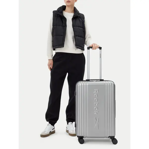 Reebok Srednji kofer Reebok CEOWB-RBK-WAL-003-07-CCC-M Srebrna