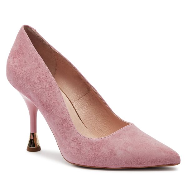 R.Polański Štikle R.Polański 1802 Różowy Zamsz