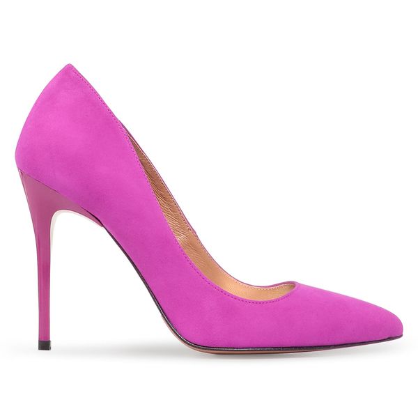 R.Polański Štikle R.Polański A-001 Fuksja Zamsz