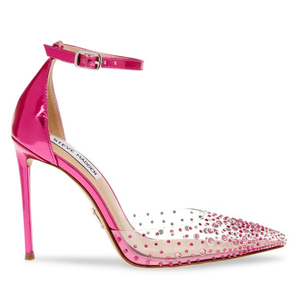 Steve Madden Štikle Steve Madden Ravaged Sandal SM11002564-02002-66A Ružičasta