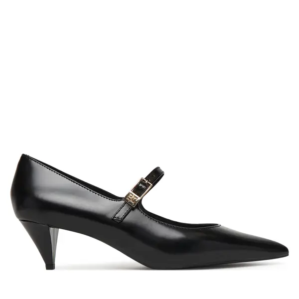 Tommy Hilfiger Štikle Tommy Hilfiger Low Pump Abrasivato FW0FW09321 Crna