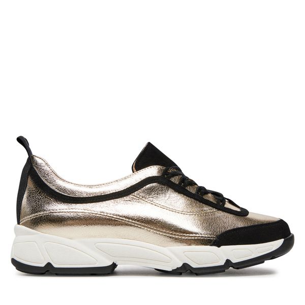 Baldowski Tenisice Baldowski D03853-NOEL-005 Zamsz Czarny/Skóra Złota