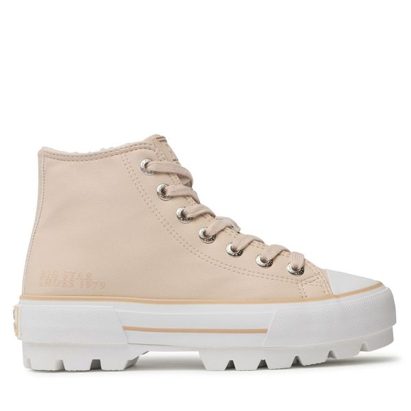 Big Star Shoes Tenisice Big Star Shoes MM274038 Beige Plain 801