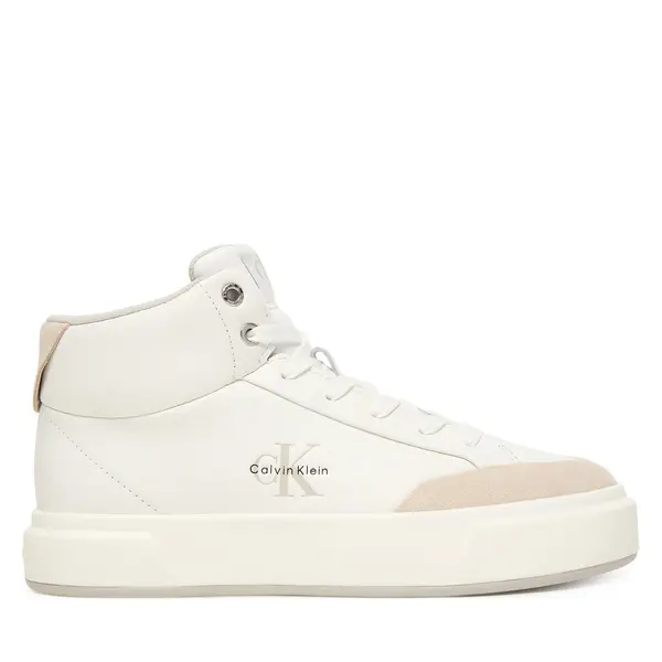 Calvin Klein Tenisice Calvin Klein Basket Cups High Laceup Lth Mix YW0YW02024 Bijela