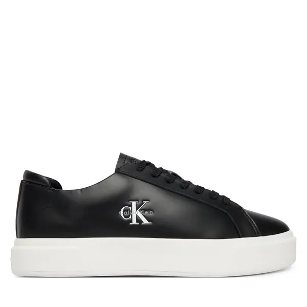 Calvin Klein Tenisice Calvin Klein Basket Cupsole Laceup Lth Ml YM0YM01460 Crna