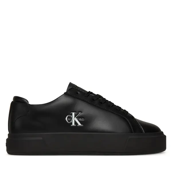 Calvin Klein Tenisice Calvin Klein Basket Cupsole Laceup Lth Ml YW0YW01945 Crna