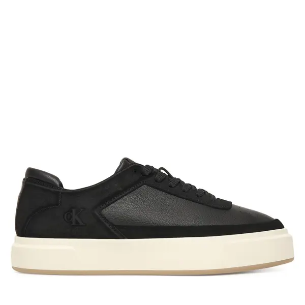 Calvin Klein Tenisice Calvin Klein Basket Cupsole Laceup Lth-Nu YM0YM01354 Crna