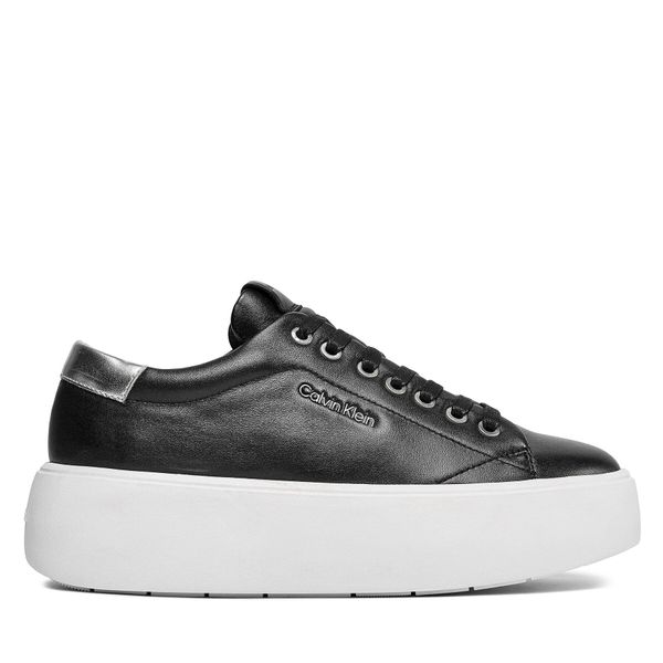 Calvin Klein Tenisice Calvin Klein Bubble Cupsole Lace Up HW0HW01861 Black/Silver 0GN