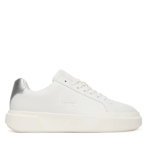 Calvin Klein Tenisice Calvin Klein Chunky Cupsole Lace Up Lth Met YW0YW01948 Bijela