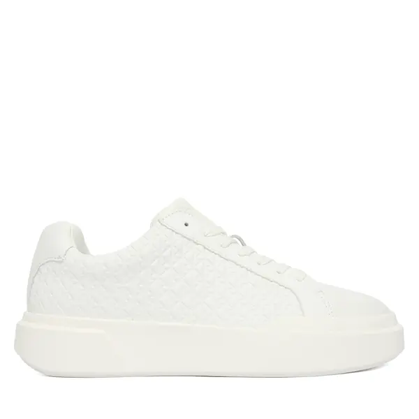 Calvin Klein Tenisice Calvin Klein Chunky Cupsole Laceup Lth Aop YW0YW02058 Bijela