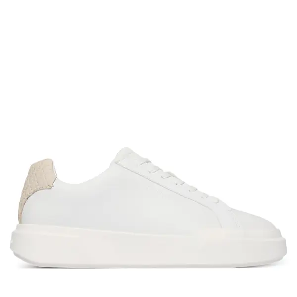 Calvin Klein Tenisice Calvin Klein Chunky Cupsole Laceup Lth Bt Aop HM0HM02070 Bijela