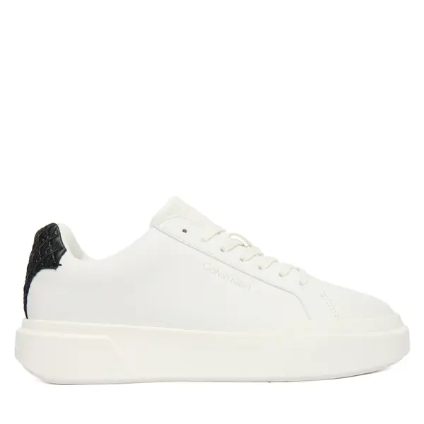 Calvin Klein Tenisice Calvin Klein Chunky Cupsole Laceup Lth Bt Aop YW0YW02036 Bijela