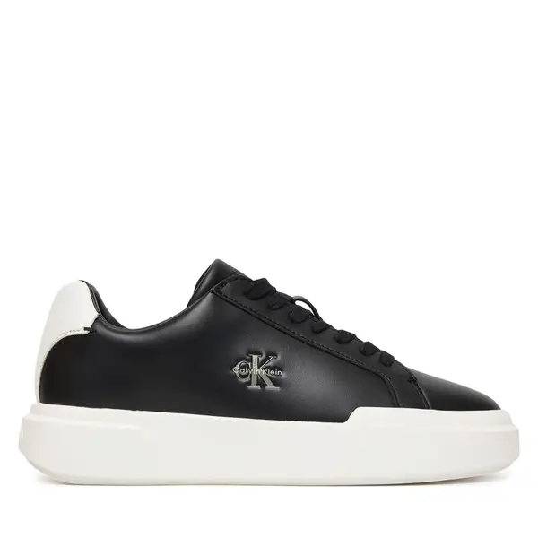 Calvin Klein Tenisice Calvin Klein Chunky Cupsole Laceup Lth Ml YW0YW01947 Crna
