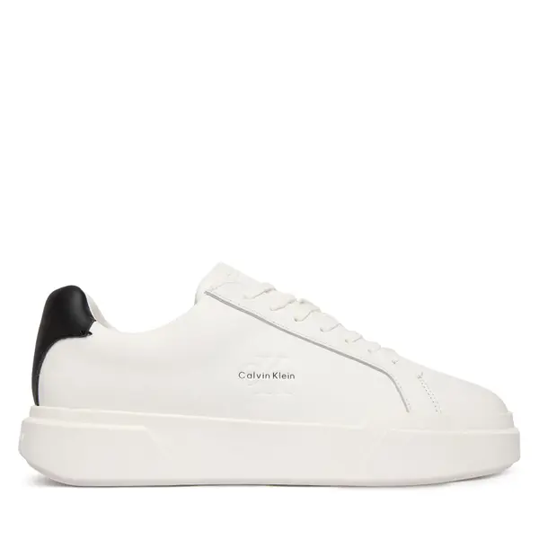 Calvin Klein Tenisice Calvin Klein Chunky Cupsole Laceup Lth YM0YM01344 Bijela
