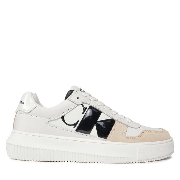 Calvin Klein Tenisice Calvin Klein Chunky Cupsole Low Mix Nbs Dc YW0YW01415 Bright White/Creamy White/Black