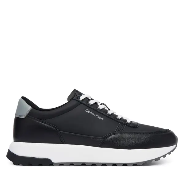 Calvin Klein Tenisice Calvin Klein City Runner Laceup Lth Mix HM0HM02214 Crna