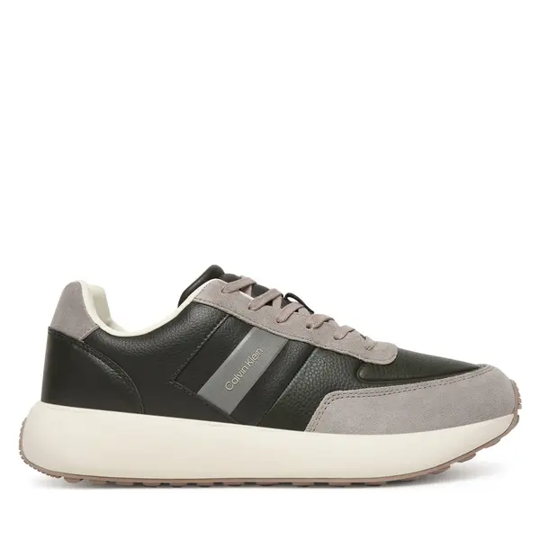 Calvin Klein Tenisice Calvin Klein City Runner Laceup Tape Lth HM0HM02033 Crna