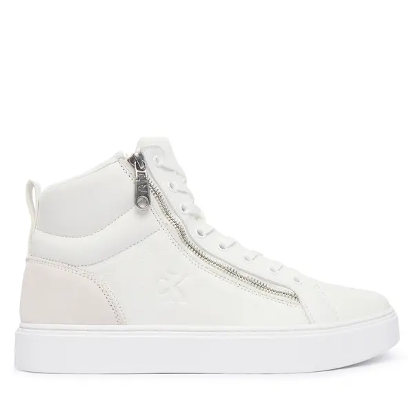 Calvin Klein Tenisice Calvin Klein Classic Cup Mid Laceup Zip Lth YM0YM01428 Bijela