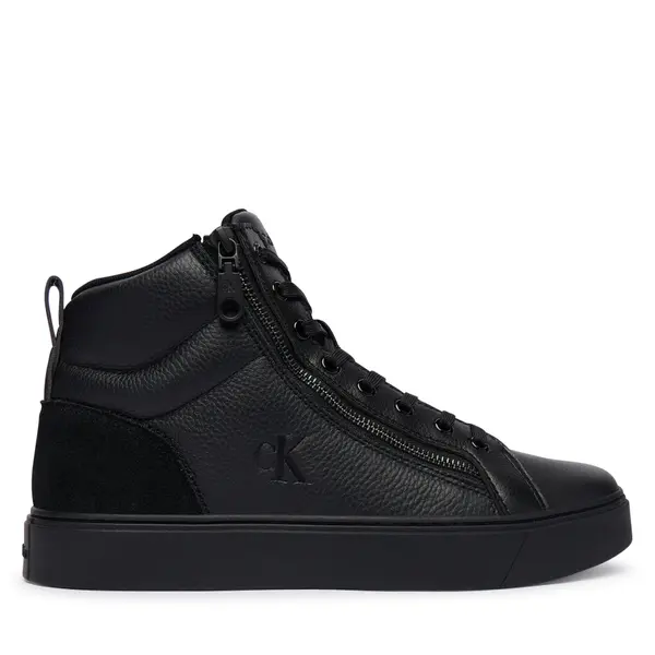 Calvin Klein Tenisice Calvin Klein Classic Cup Mid Laceup Zip Lth YM0YM01428 Crna